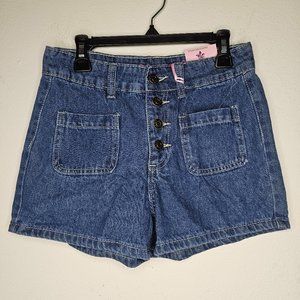 NWT Gogo Star Youth Blue Jean Shorts Size 10